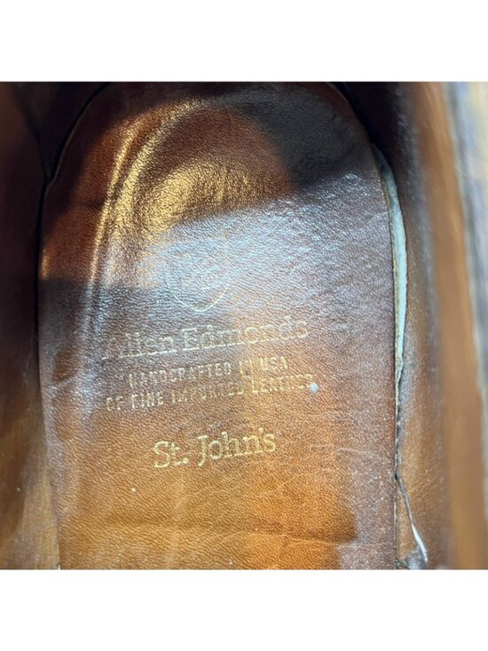 Allen Edmonds St. John\'s Brown Leather Double Monk Strap Dress Shoes Mens 10.5 E main image 14